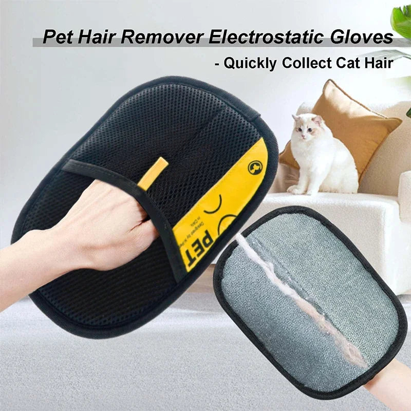 Gant anti-poils pour chat — rouleau 2 en 1 réutilisable – photo 4