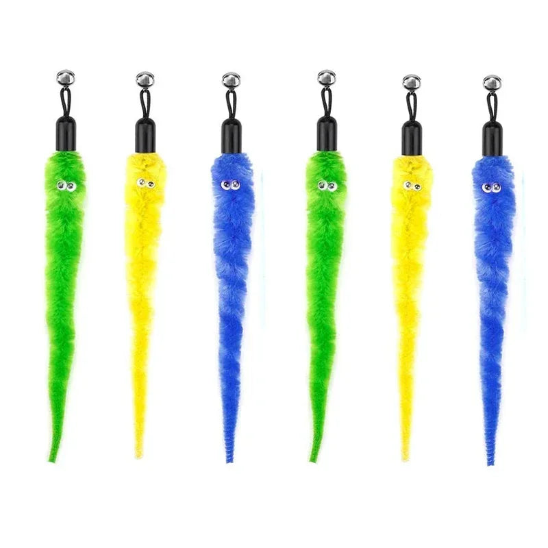 Recharges pour canne à chat — plumes, oiseaux, vers à grelot, balles – photo 63