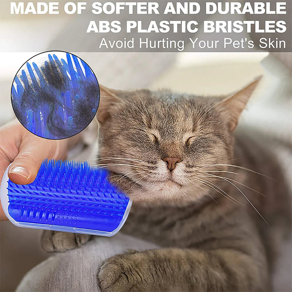 Brosse d'angle pour chat — brosse de massage murale amovible – photo 5