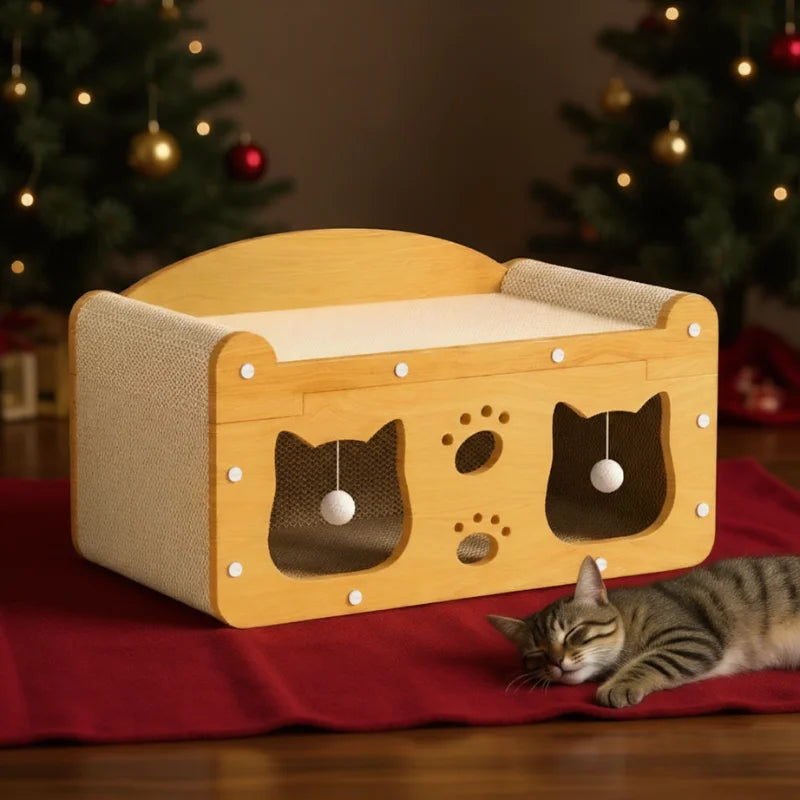 Griffoir pour chat 2 en 1 vertical et horizontal — 5 coloris – photo 2