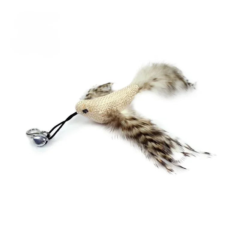 Recharges pour canne à chat — plumes, oiseaux, vers à grelot, balles – photo 16