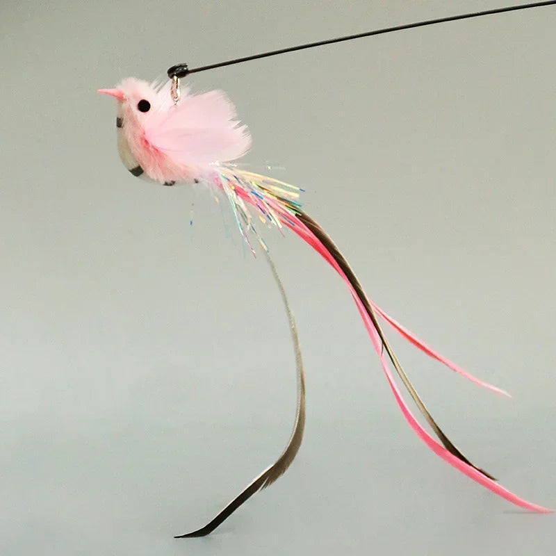 Recharges pour canne à chat — plumes, oiseaux, vers à grelot, balles – photo 75