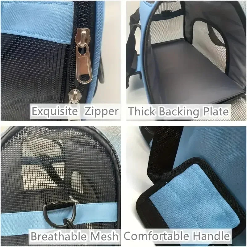 Sac de transport pour chat pliable — maille respirante, S à L – photo 5