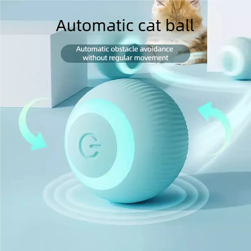Balle automatique pour chat — jouet interactif qui roule seul – photo 2