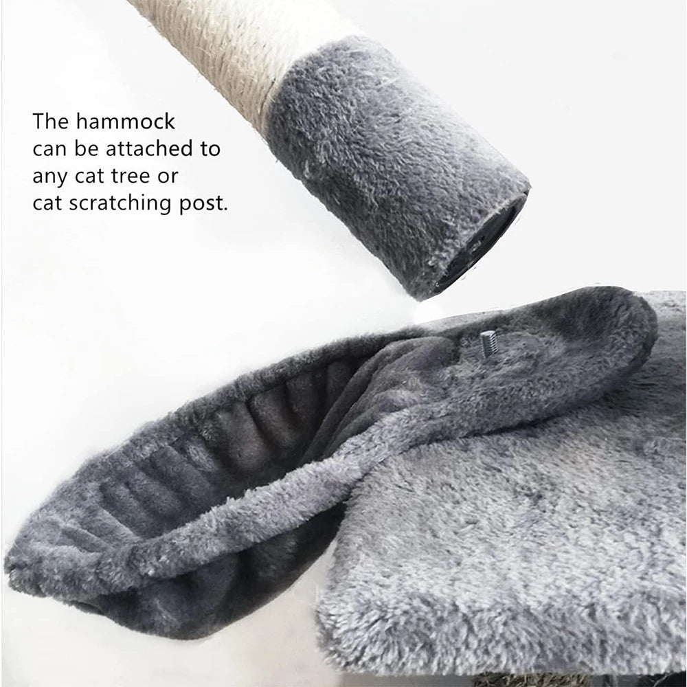 Hamac pour arbre à chat en peluche — lit cuillère suspendu – photo 5