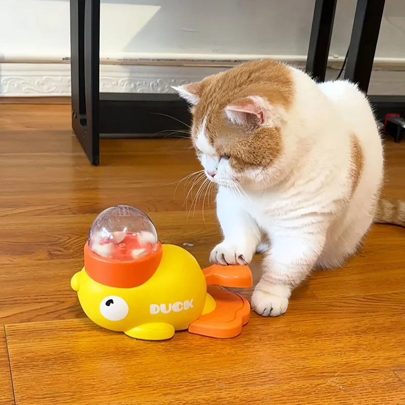 Distributeur de friandises pour chat canard — jouet d'éveil – photo 2