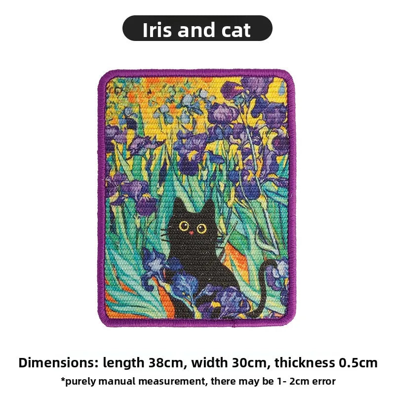 Griffoir mural pour chat en tissu — bords cousus, 9 motifs – photo 8
