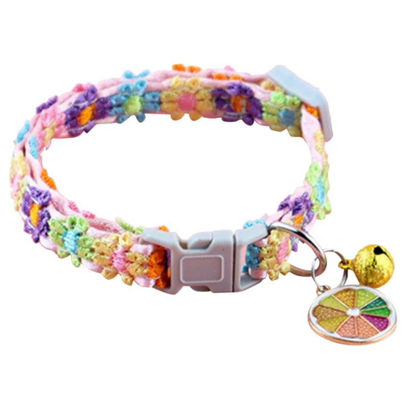 Collier pour chat avec clochette — réglable, motifs empreintes – photo 9