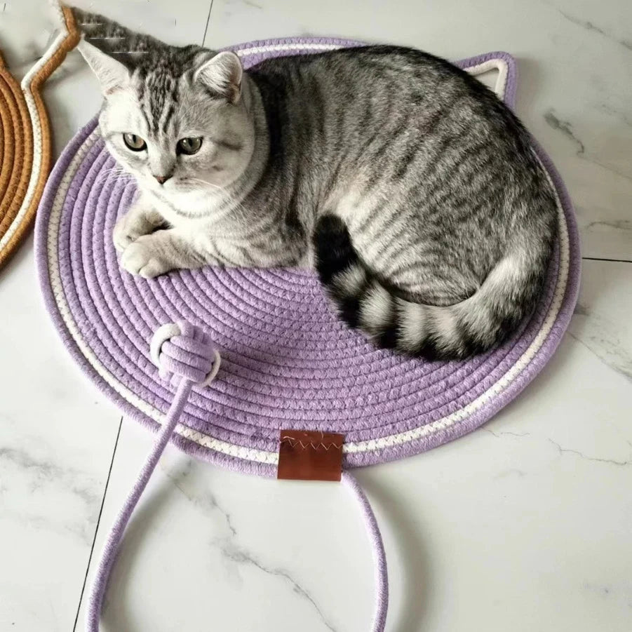 Tapis griffoir pour chat en corde de coton — 42 ou 50 cm – photo 2