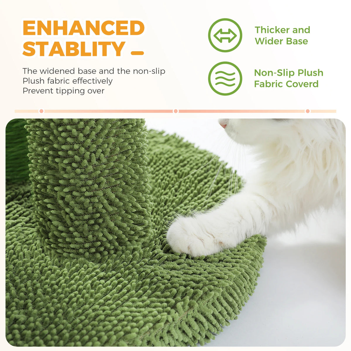 Griffoir cactus pour chat 83 cm — 3 poteaux en sisal et balle – photo 6
