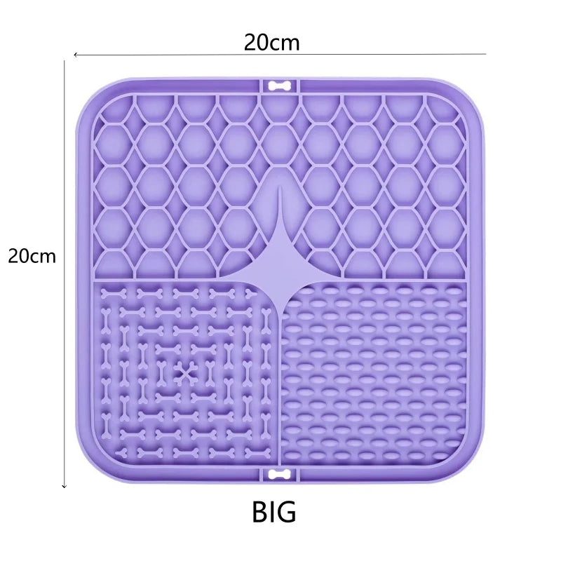 Tapis à lécher pour chat — assiette anti-glouton pour pâtée et yaourt – photo 10