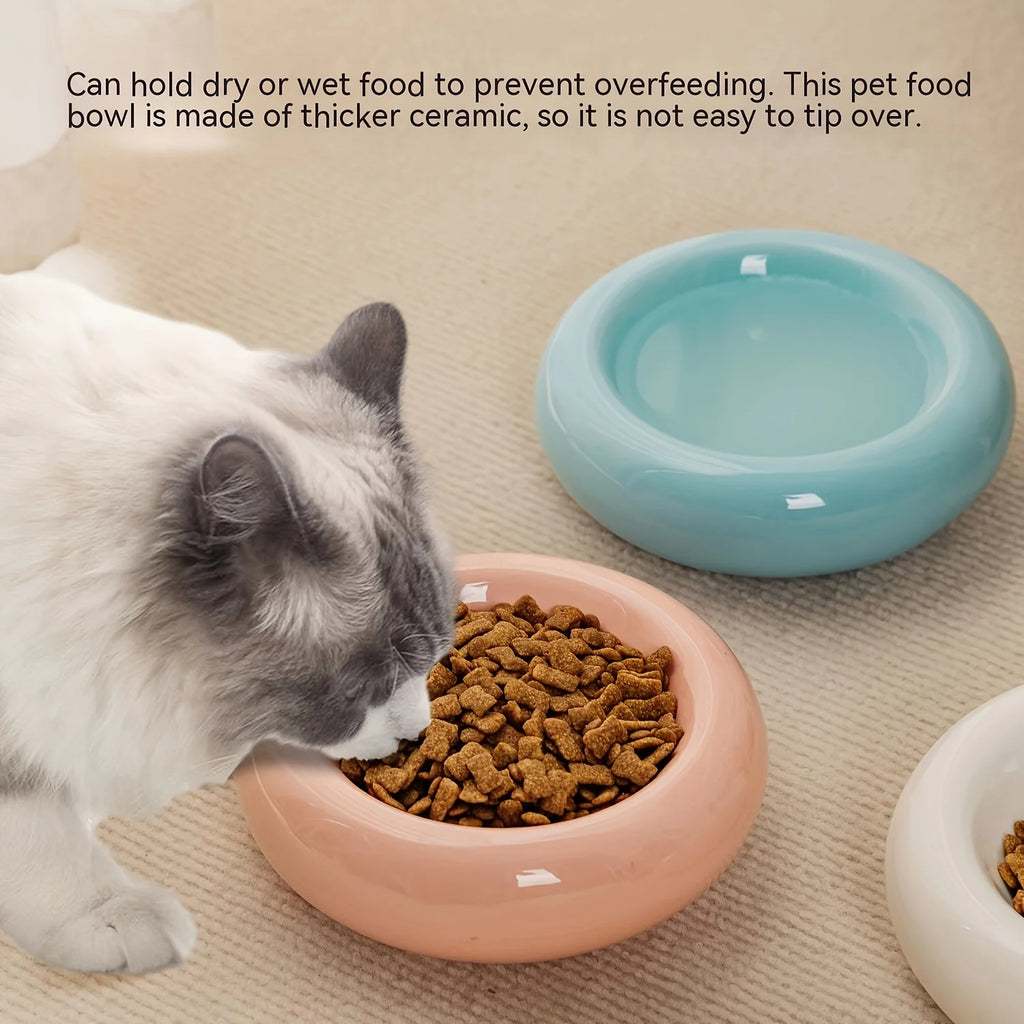 Gamelle en céramique pour chat forme donut — stable, 5 coloris – photo 3