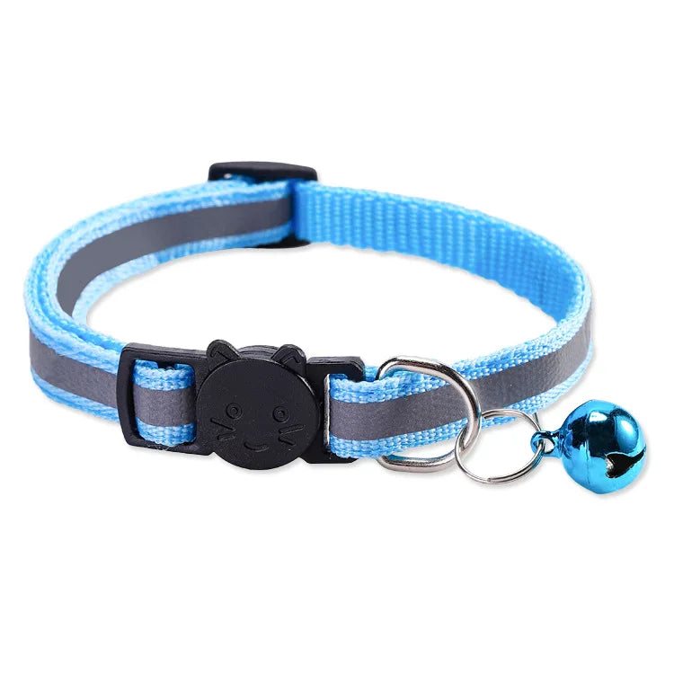Collier pour chat réfléchissant avec grelot — boucle détachable – photo 8