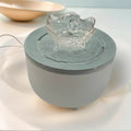 Fontaine à eau pour chat 1,2 L avec filtre — compacte, motif lotus – photo 6