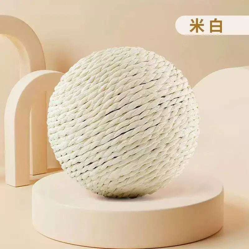 Balle en sisal pour chat — jouet sonore de 6, 7 ou 8 cm – photo 9