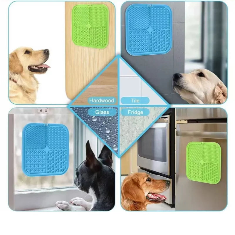 Tapis à lécher pour chat — assiette anti-glouton pour pâtée et yaourt – photo 5