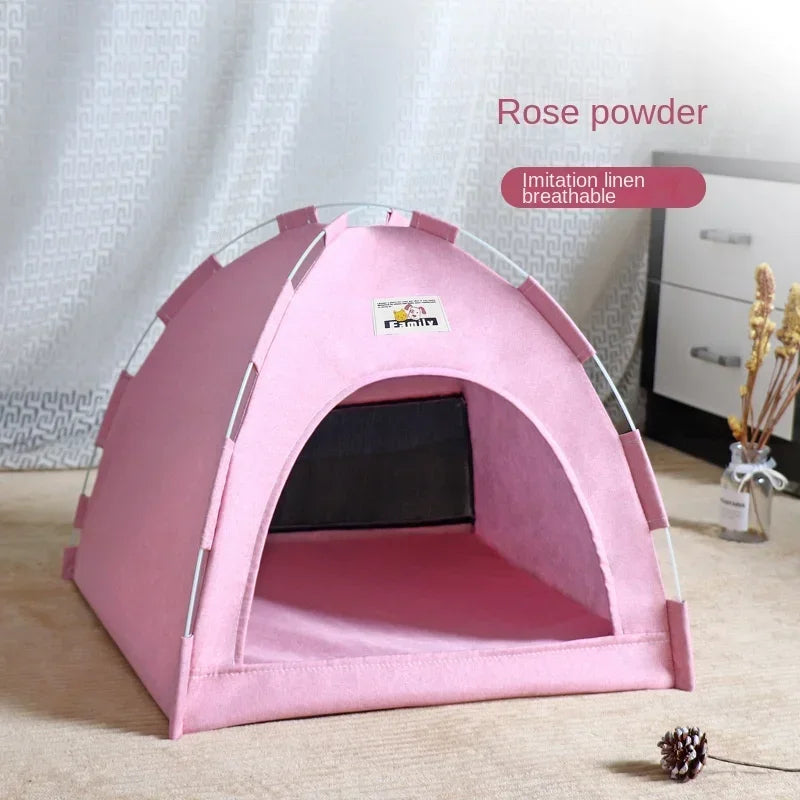Lit tente pour chat en toile Oxford — semi-fermé, 3 tailles, 7 coloris – photo 7