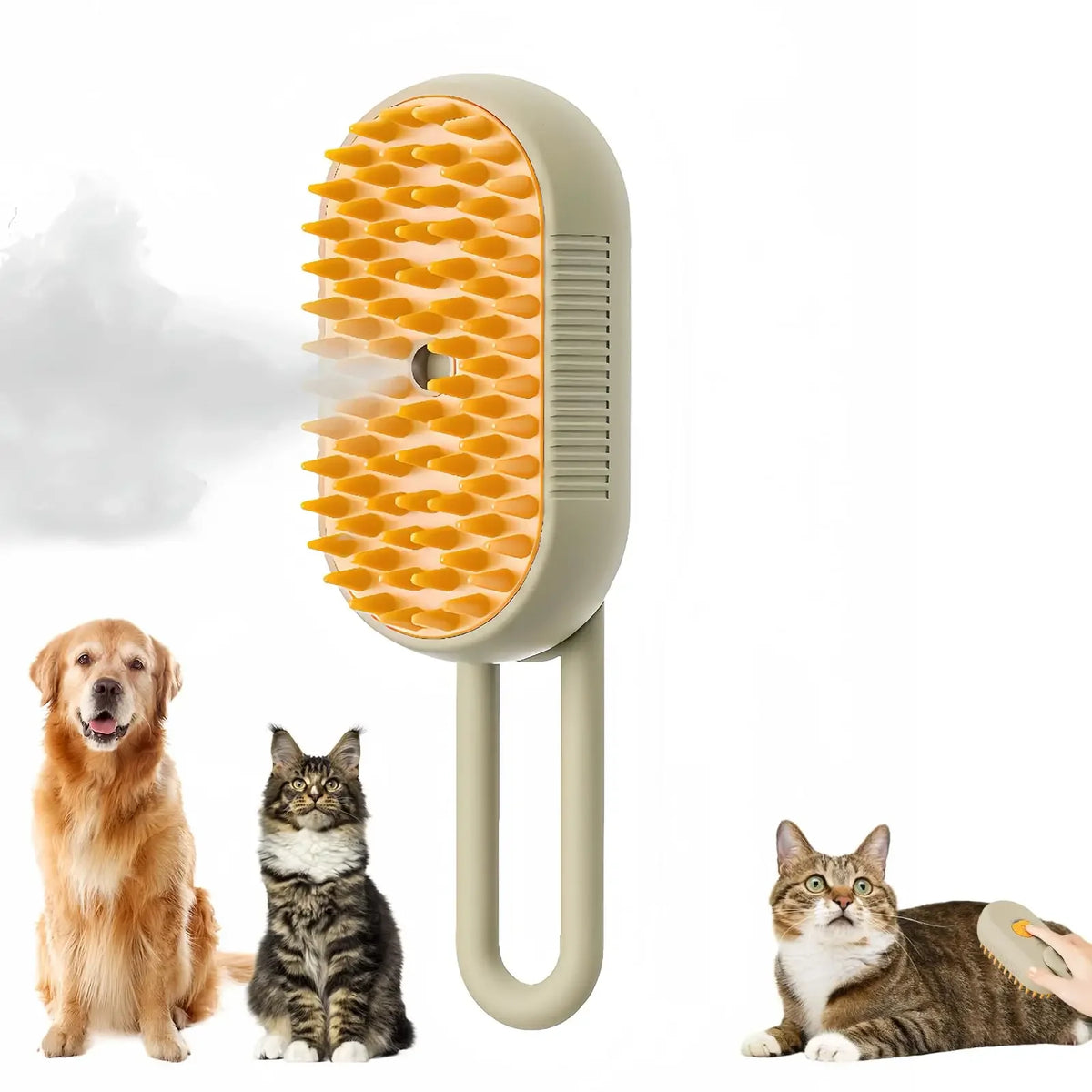 Brosse vapeur pour chat 3 en 1 — brosse à brumisation pliable – photo 9