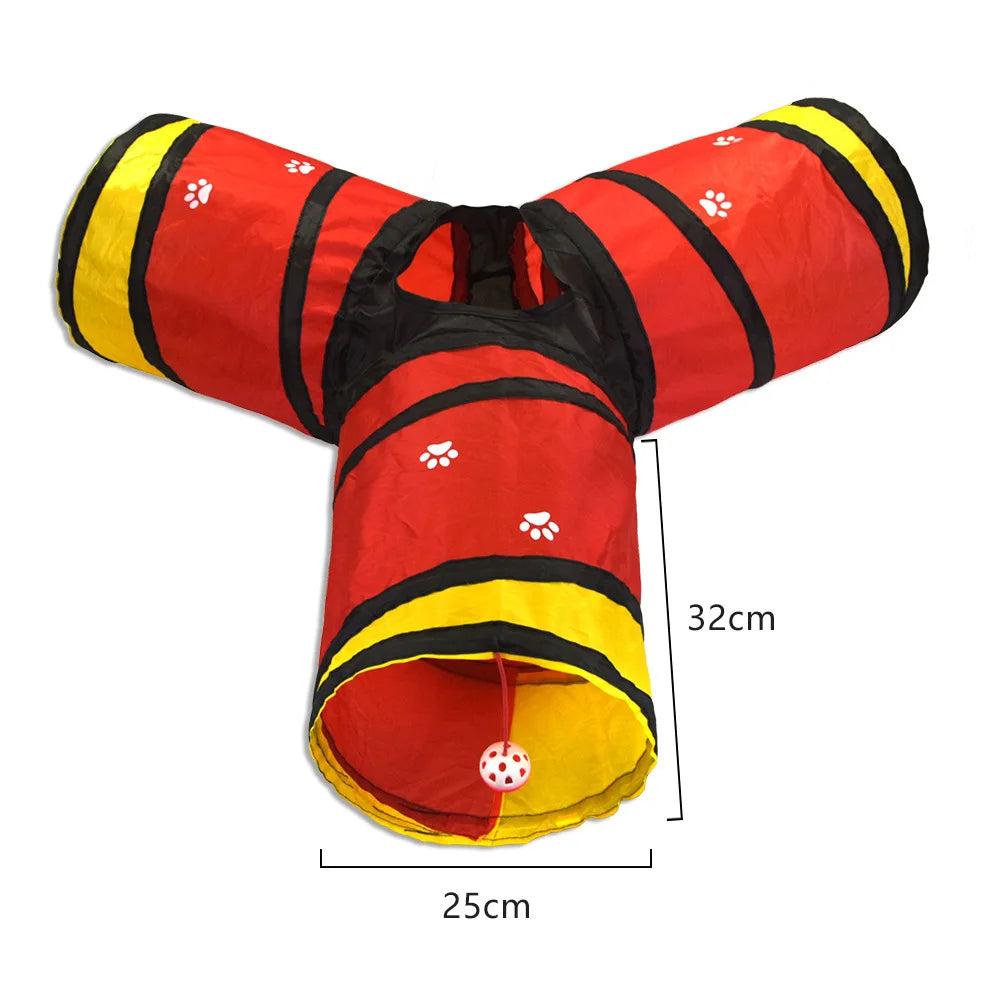 Tunnel pour chat pliable bruissant — en S, T, Y ou long – photo 26