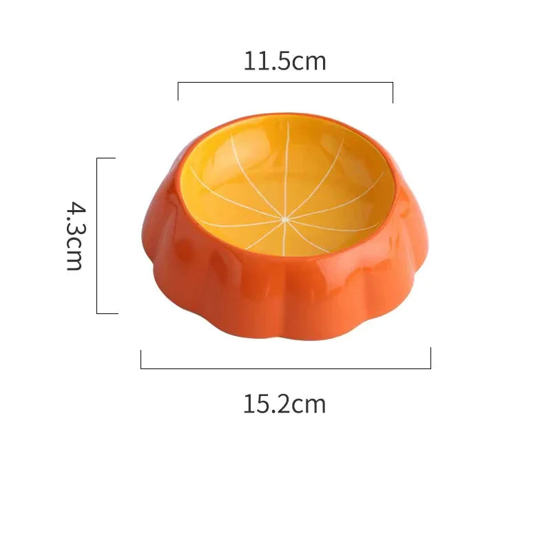 Gamelle en céramique pour chat forme fruit — pastèque, fraise, orange – photo 9