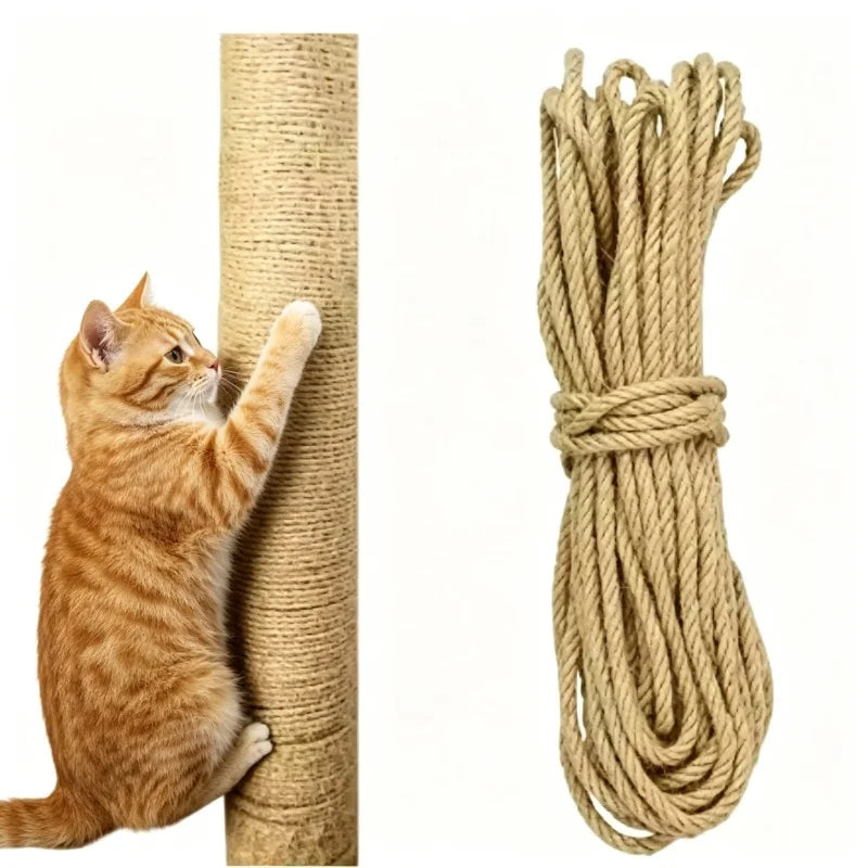 Corde en sisal naturel pour griffoir de chat — 4, 6 ou 8 mm – photo 3