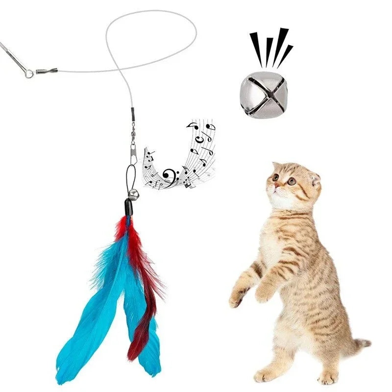 Recharges plumes pour canne à chat — lot de 11 têtes de rechange – photo 4
