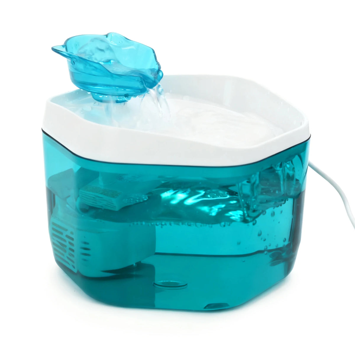 Fontaine à eau pour chat 1,2 L USB — gris, blanc ou bleu – photo 9