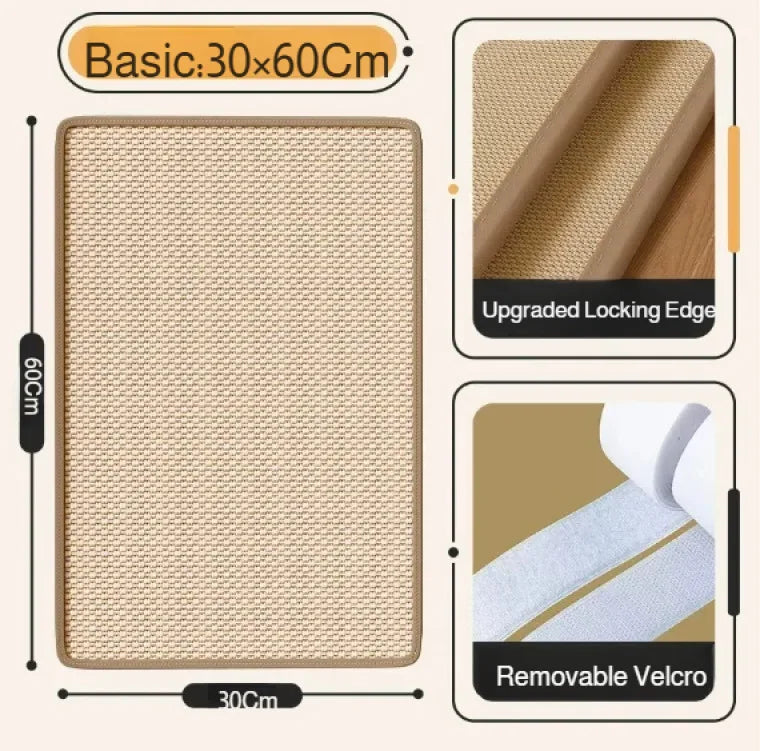 Tapis griffoir en sisal pour chat — protège canapé et meubles – photo 10