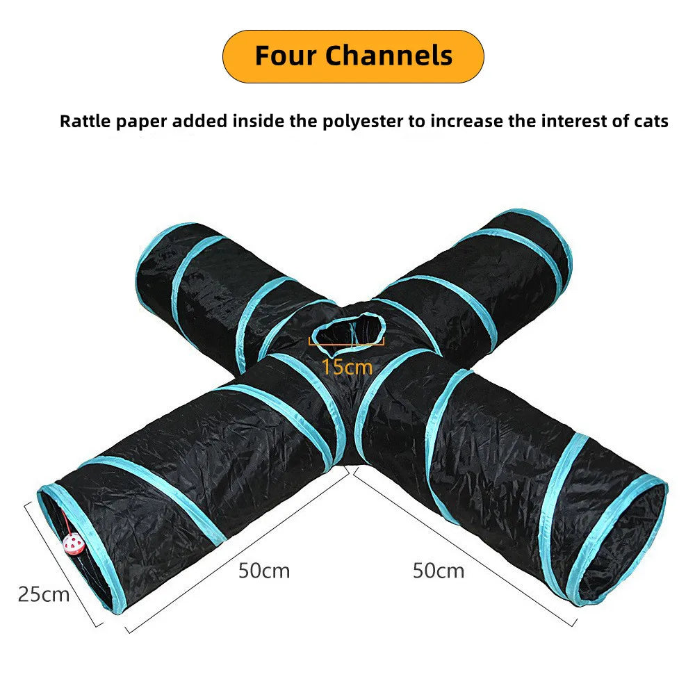 Tunnel pour chat pliable bruissant — en S, T, Y ou long – photo 18