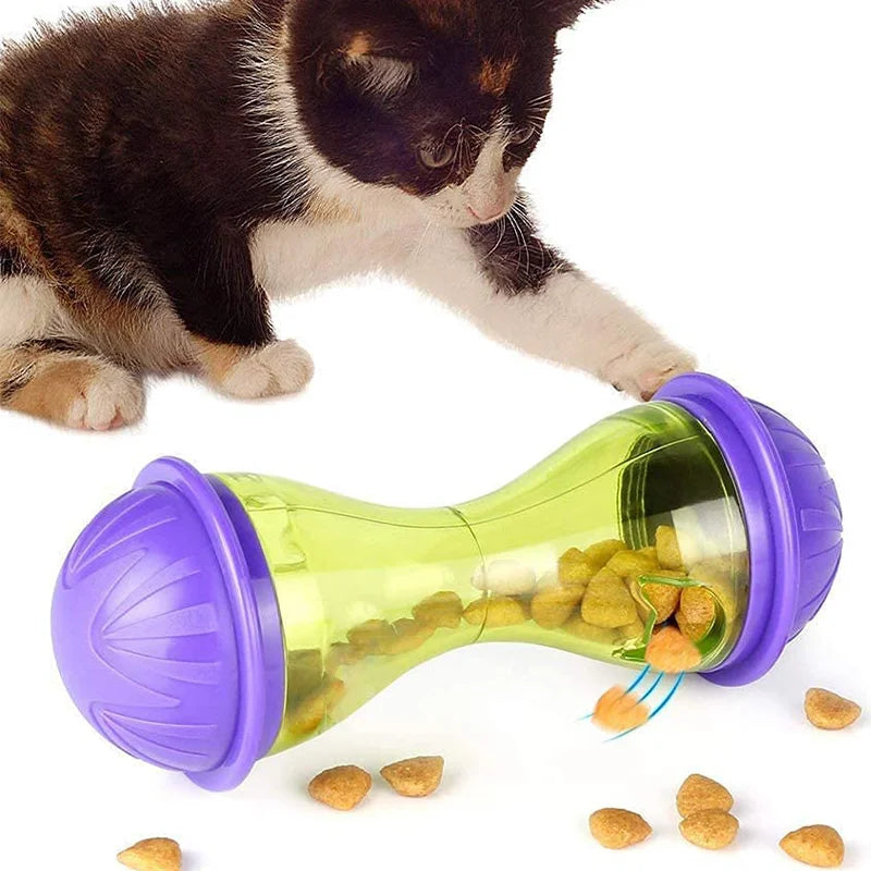 Balle distributrice de croquettes pour chat — culbuto souris – photo 4
