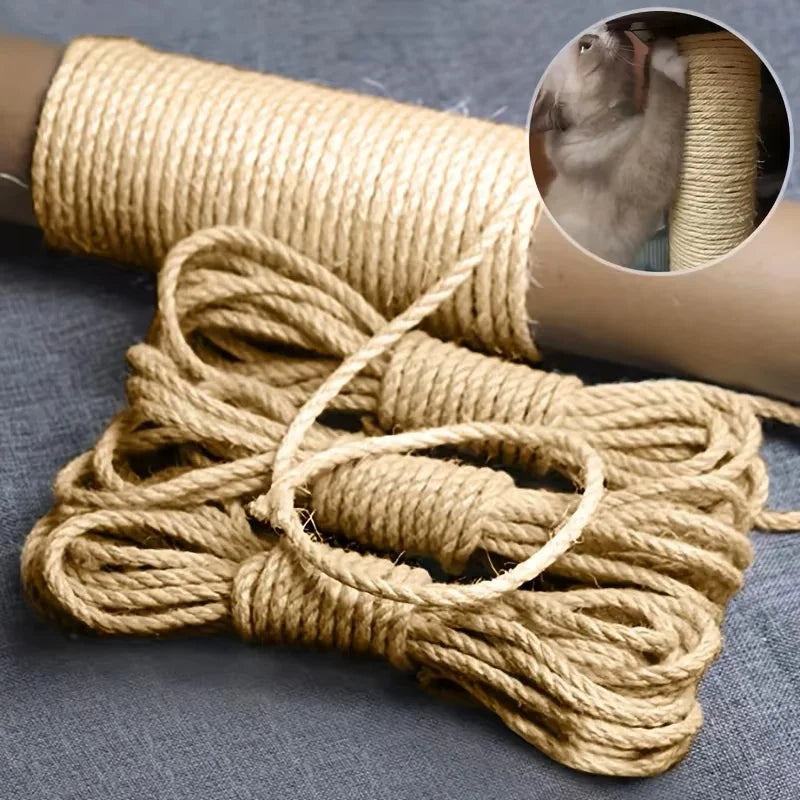 Corde en sisal naturel pour griffoir de chat — 4, 6 ou 8 mm – photo 2