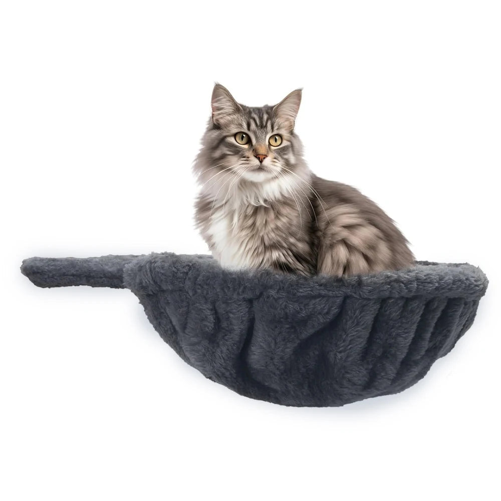 Hamac pour arbre à chat en peluche — lit cuillère suspendu – photo 3