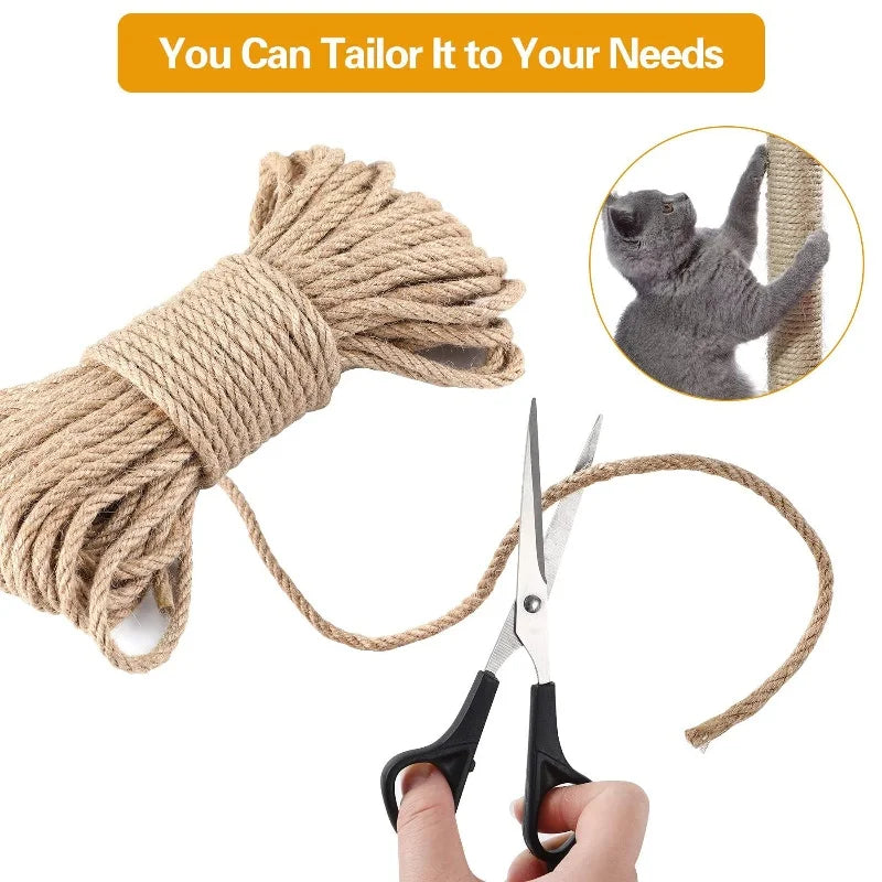 Corde en sisal naturel pour griffoir de chat — 4, 6 ou 8 mm – photo 6