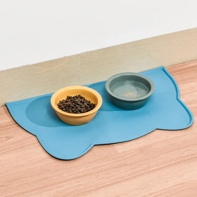 Tapis de gamelle pour chat en silicone — antidérapant et étanche – photo 3