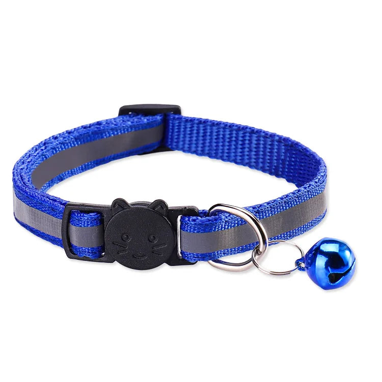Collier pour chat réfléchissant avec grelot — boucle détachable – photo 9