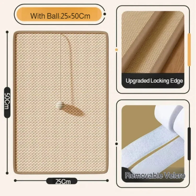 Tapis griffoir en sisal pour chat — protège canapé et meubles – photo 9
