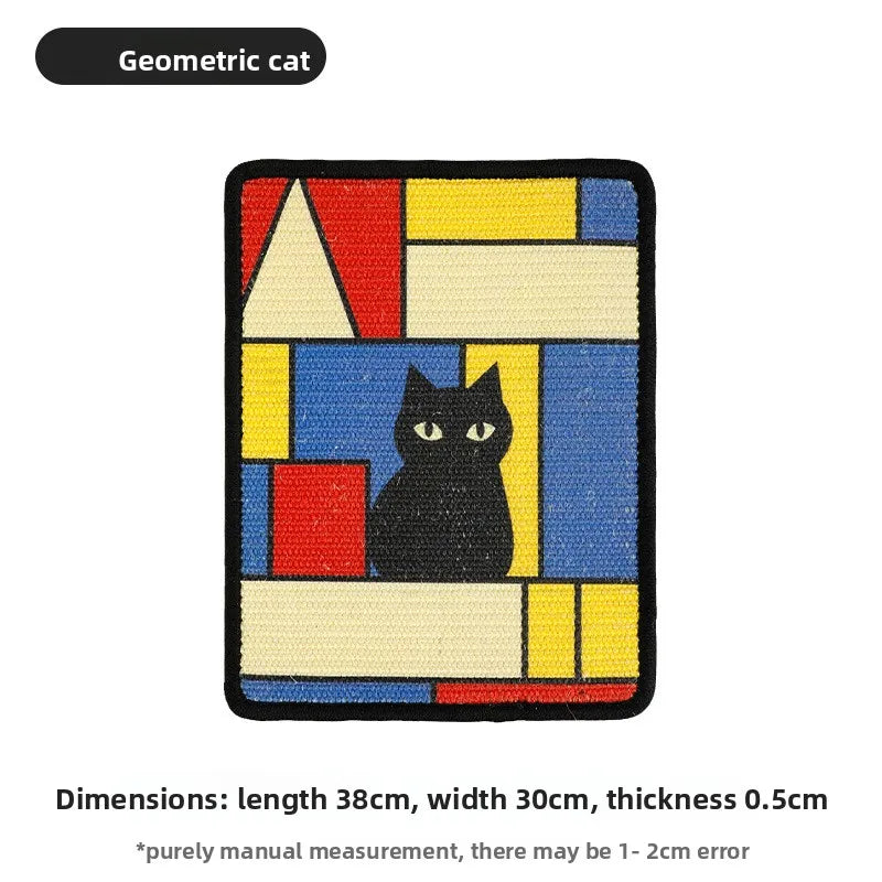 Griffoir mural pour chat en tissu — bords cousus, 9 motifs – photo 13