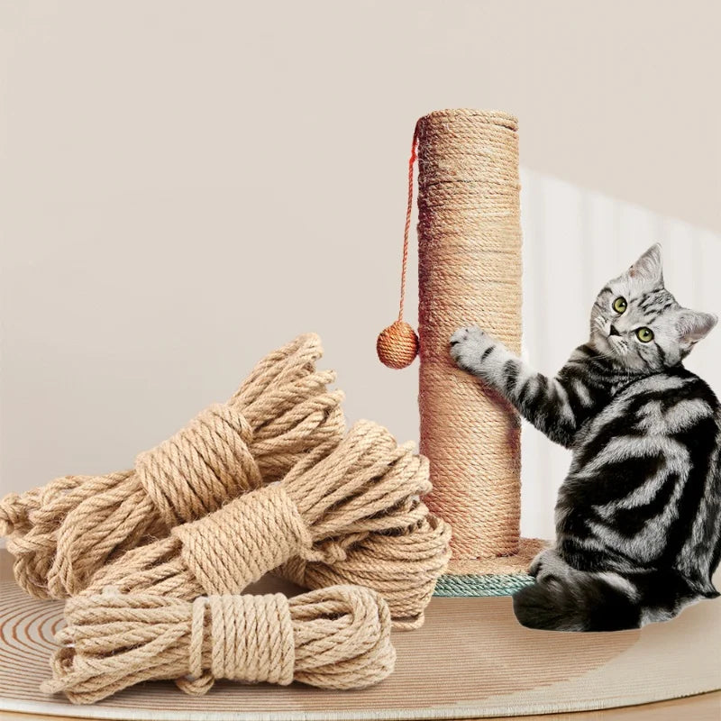Corde en sisal naturel pour griffoir de chat — 4, 6 ou 8 mm – photo 4
