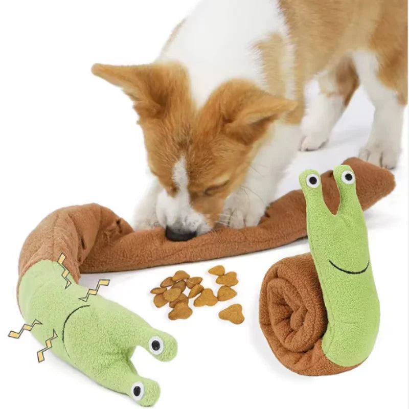 Tapis de fouille pour chat en polaire — jouet d'odorat escargot