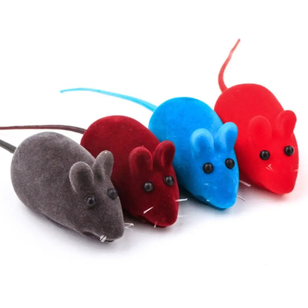 Souris sonore pour chat en caoutchouc — jouet souris, 6 coloris – photo 3